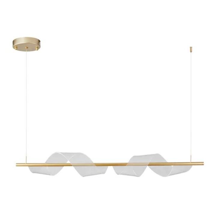 Produto Nova Luz: PEND. LED RUBAM ORI 22W 3000K DOURADO R=2487 NORDECOR
