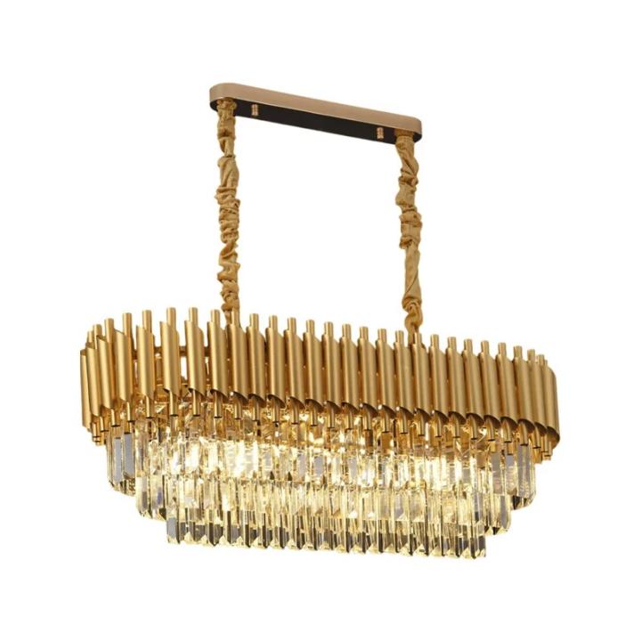Produto Nova Luz: PEND. CRISTAL 8X E-14 DOURADO R=LTR-012D NITROLUX