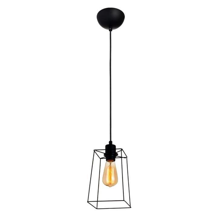 Produto Nova Luz: PEND.ALDEBARAN AÇO 1XE-27 PRETO R=484050001 AVANT